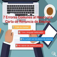 errores comunes al hacer una carta de renuncia de empleo guía