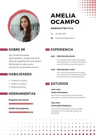 curriculum vitae tecnologico descargar canva plantilla