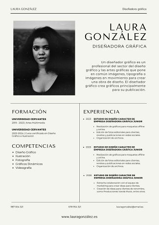  canva basico curriculum vitae sin experiencia ejemplos